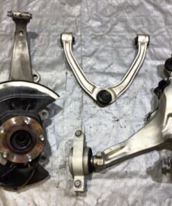 2009-2012 Nissan 370Z Passenger Front Knee Spindle Hub w/ Control Arms / 75K 7Z017 - Infiniti Parts Sales